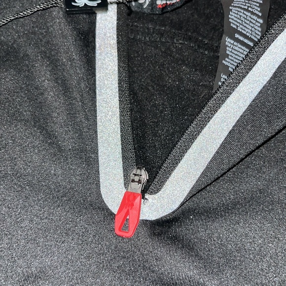 Spyder Active Mens Quarter Zip Pullover Workout Training Sweater *Defected Zip - Picture 8 of 11